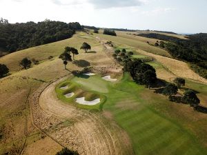 Kauri Cliffs 13th Aerial Green